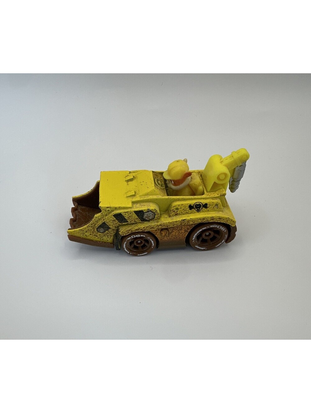 Spin Master Paw Patrol RUBBLE True Metal Die Cast Vehicle Car 06 Yellow